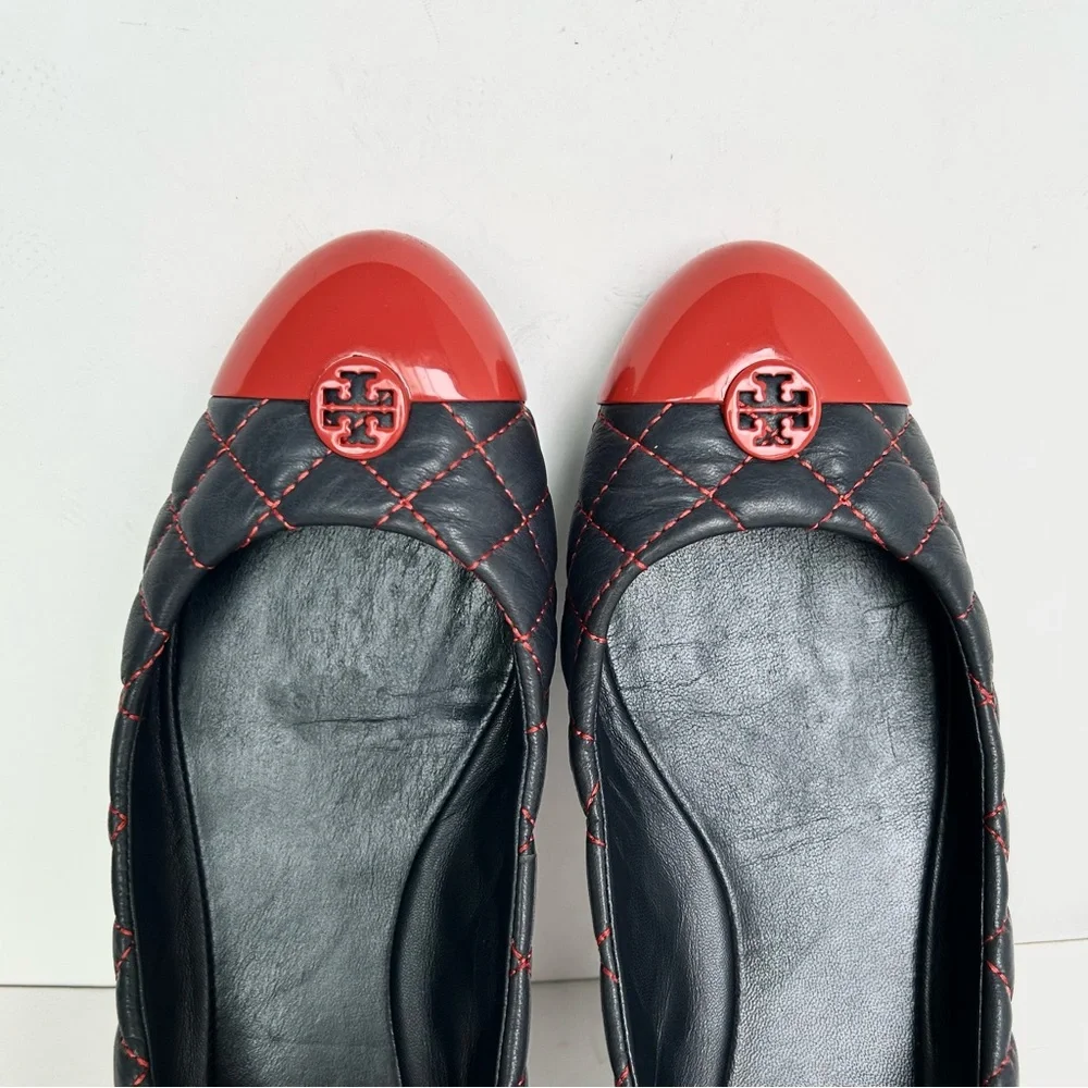 TORY BURCH Kaitlin Quilted Leather Ballet Flats